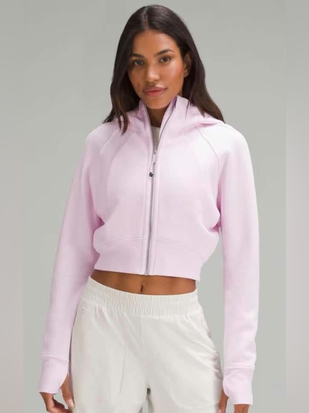 Lululemon Scuba Full-Zip Cropped Hoodie